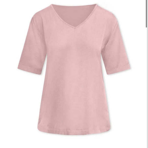 Silk95Five Berlin vneck top in park ave pink (read description) NWT
